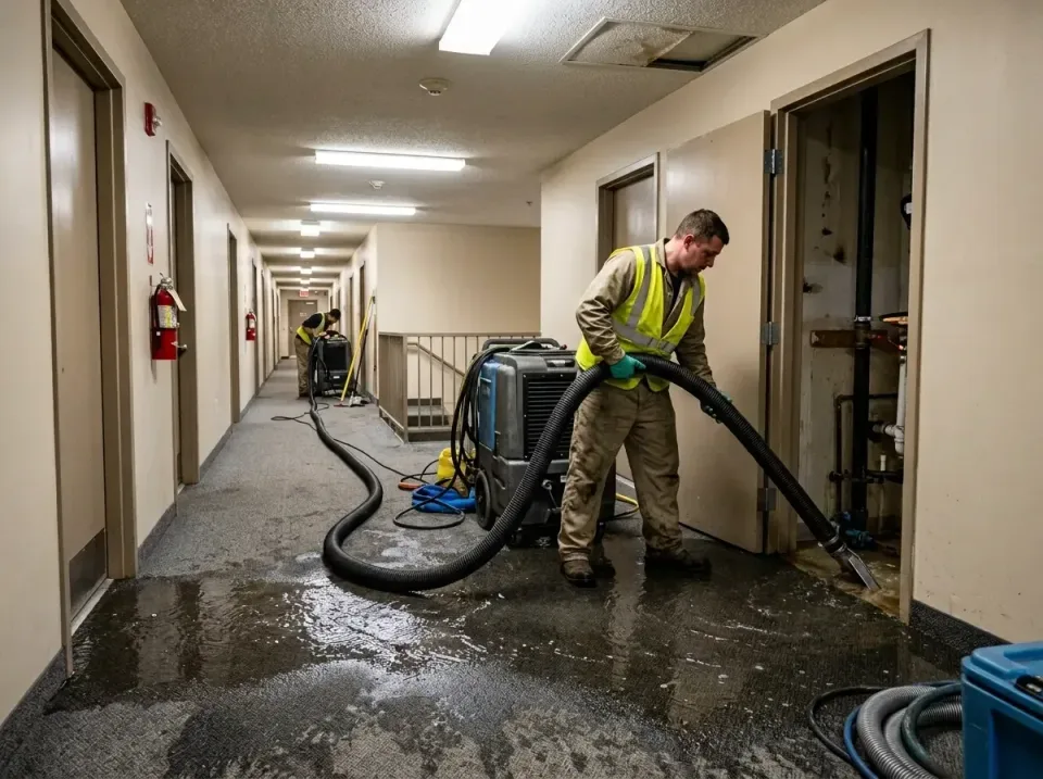 multi-unit-apartment-hallway-f-005 — frequently asked questions, Emergency Burst Pipe Water Extraction & Removal in West War…